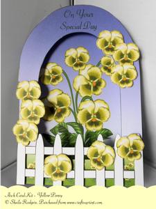 Arch Card Kit - Yellow Pansy