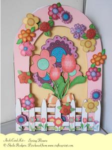 Arch Card Kit - Spring Flowers