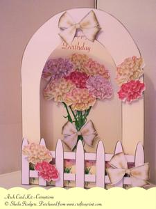 Arch Card Kit - Carnations