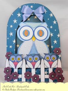 Arch Card Kit - Patchwork Owls