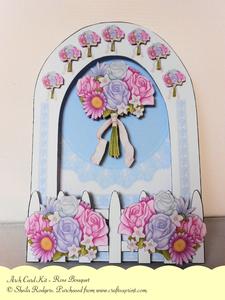 Arch Card Kit - Rose Bouquet