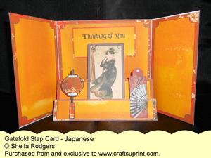 Gatefold Step Card - Japanese