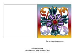 Kanzashi Flower Aperture Card 2