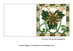Kanzashi Flower Aperture Card 3