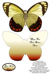 Butterfly Stand Up Card 8 - Get Well Soon