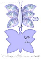 Artistic Butterfly Stand Up Card 1