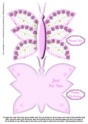 Artistic Butterfly Stand Up Card 6
