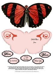 Butterfly Stand Up Card 17