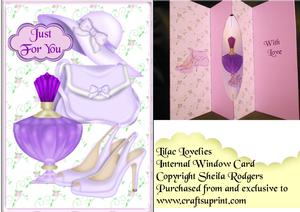 Internal Window Card - Lilac Lovelies