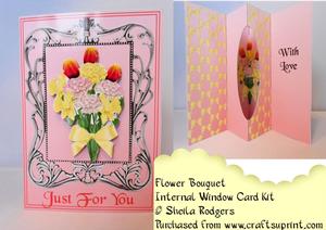 Internal Window Card - Flower Bouquet