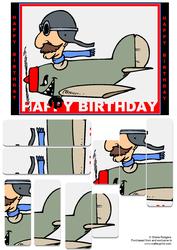Panel Card - Man in 'plane 1