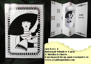 Internal Window Card - Art Deco 1