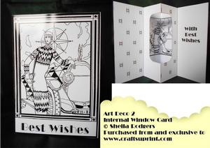 Internal Window Card - Art Deco 2
