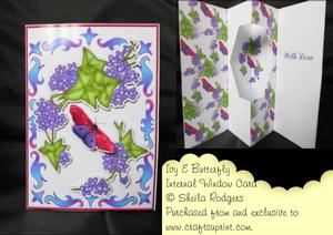Internal Window Card - Ivy & Butterfly