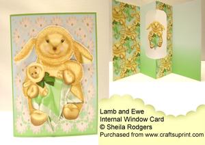 Internal Window Card - Lamb and Ewe