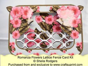 Lattice Fence Card - Romanza Flowers