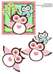 Owls with Tree