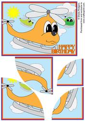 Orange Helicopter