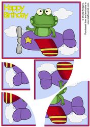 Frog in Purple 'plane