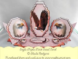 Triple Twist Easel Card - Eagle