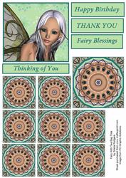 Fairy with Tea Bag Tiles