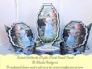 Triple Twist Easel Card - Sweet Solitude