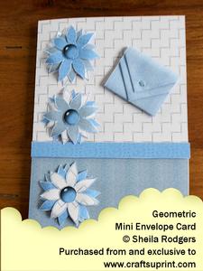 Mini Envelope Card - Geometric