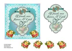 Friends Tag with Lace
