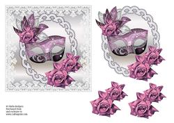 Carnival Mask on Lace