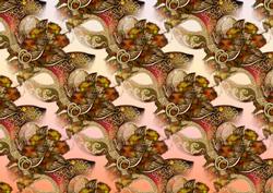 Autumn Carnival Mask Backing Paper
