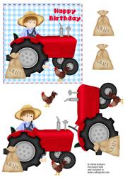 Red Tractor Boy Birthday