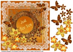 Autumn Glow Butterflies and Flowers