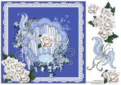 White Roses and Blue Gems