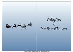 Christmas Sleigh Insert 1