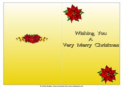 Christmas Poinsettia Insert 1