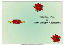 Christmas Poinsettia Insert 3