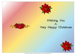 Christmas Poinsettia Insert 4