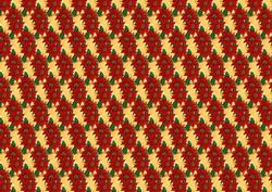 Red Poinsettia Backing Paper