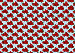 Red Poinsettia 2 Backing Paper