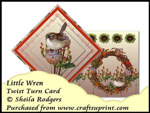 Twist Turn Card - Little Wren