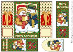 Gatefold Card - Snowmen Singers