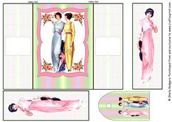 Gatefold Card - Edwardian Ladies