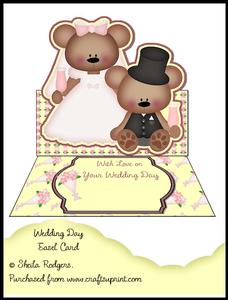 Easel Card - Wedding Day