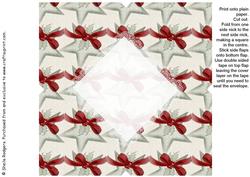 All in One Envelope for 5 Inch Card - Christmas Stars