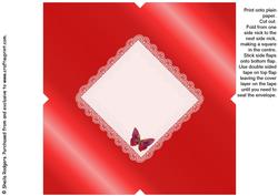 All in One Envelope for 5 Inch Card-glimmering Butterflies 2