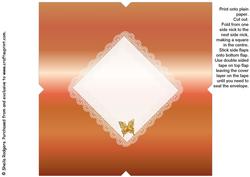 All in One Envelope for 5 Inch Card-glimmering Butterflies 3