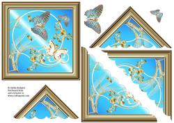 Shell Corners - Filigree Butterflies