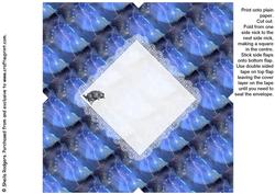 All in One Envelope for 5 Inch Card - Moon Fairy with Cats