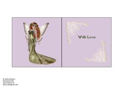 5 Inch Square Insert - Amelia the Autumn Fairy