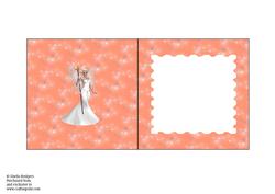 5 Inch Square Insert - Garden Fairy with Wand